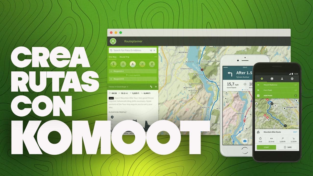 CREA RUTAS con KOMOOT en tu MOVIL
