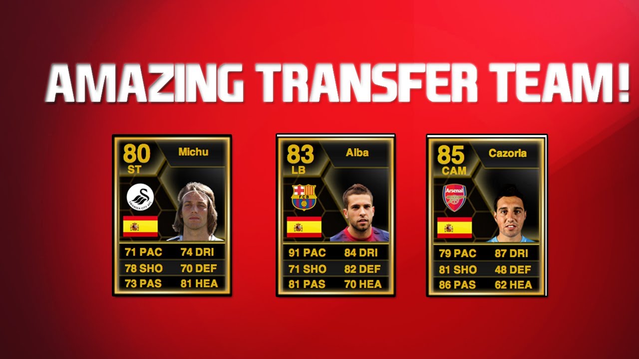 FIFA 13 - Team Of Amazing Transfers!