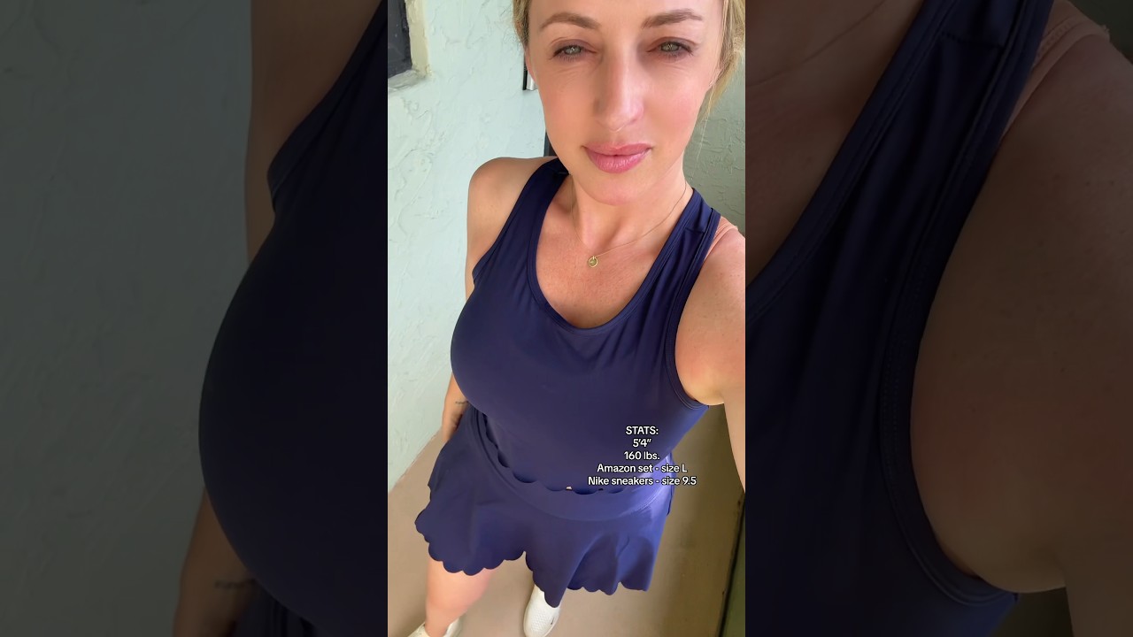 Pickleball outfit. Midsize. Activewear. Amazon fashion. Outfit of the day. OOTD. Florida.