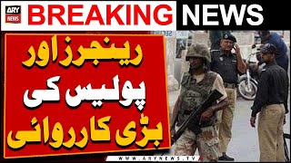 Joint Operation Of Police And Rangers In Karachi - Ary Breaking News