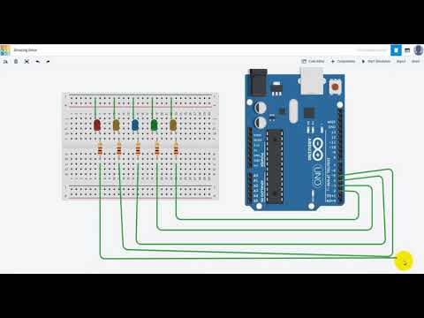 5 ARDUINO Chenillard de Led 2019 ELECTRONIQPLUS - YouTube