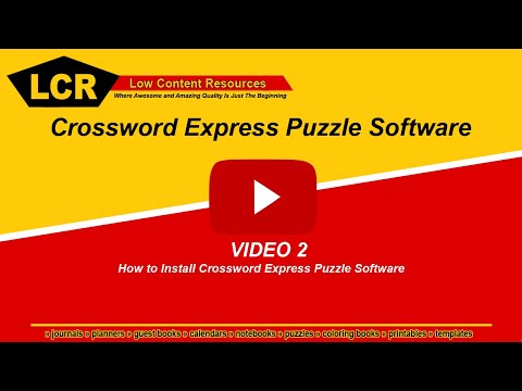 How to Install Crossword Express Puzzle Software
