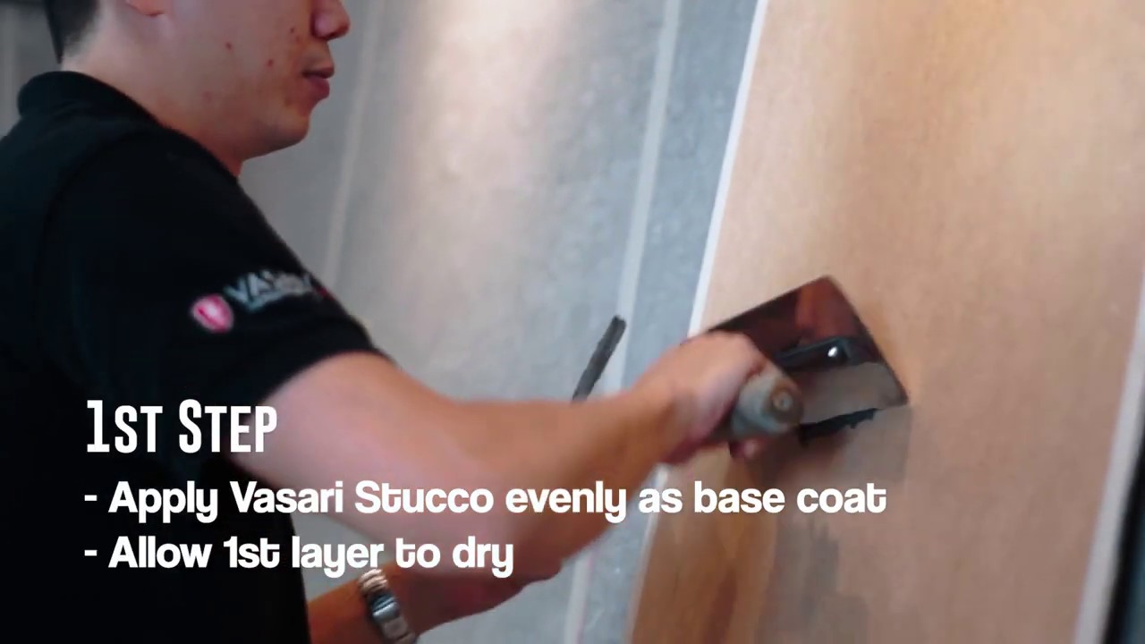 How to Apply Vasari Stucco Plaster in Few Steps YouTube