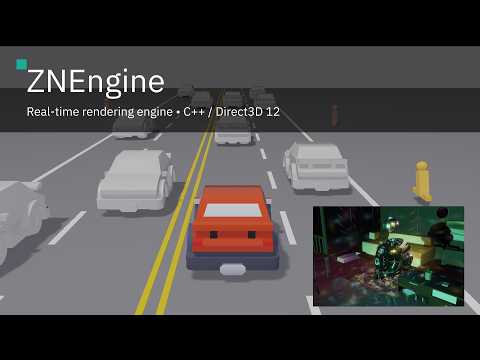 ZNEngine — Automotive Surround-View on a Custom C++ / Direct3D 12 Engine