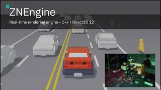 ZNEngine — Automotive Surround-View on a Custom C++ / D3D12 Engine