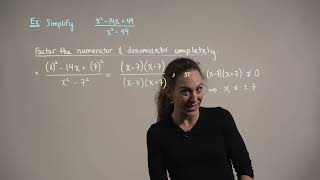 Simplifying Rational Expressions (Example 1)