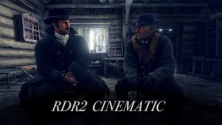 RDR2 Cinematic (Edit) - Hidden Dialogue: Dutch and Hoseas conversations at Camp Colter