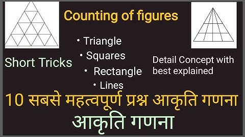 Counting Figures आकृति गणना Concept with short tricks in detail | Counting of Figures