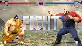 Street fighter 6 🔥 CURRYMAN (E.Honda) Vs KICHIPA (Zangief) NISHIKIN (Blanka)🔥SF6 High Level Matches!