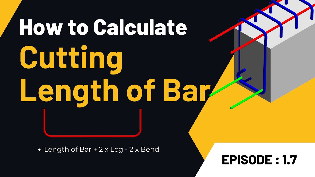 BBS Of Footing Cutting Length, Numbers of bars in Footing Excel