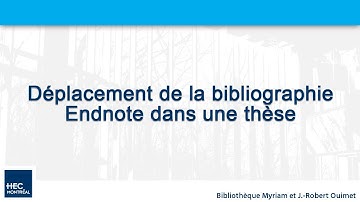 Modèles de thèses - 02. Déplacement de la bibliographie EndNote