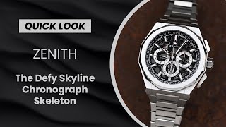Quick Look Zenith Defy Skyline Chronograph Skeleton Lvmh Watch Week News