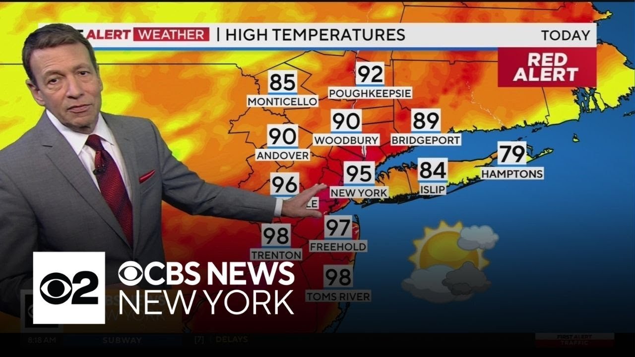 First Alert Weather: Heat peaks Sunday, storms later in NYC - YouTube