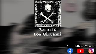 Rancid - Don Giovanni Bass Cover