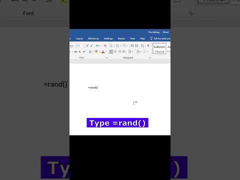 Insert Random Text