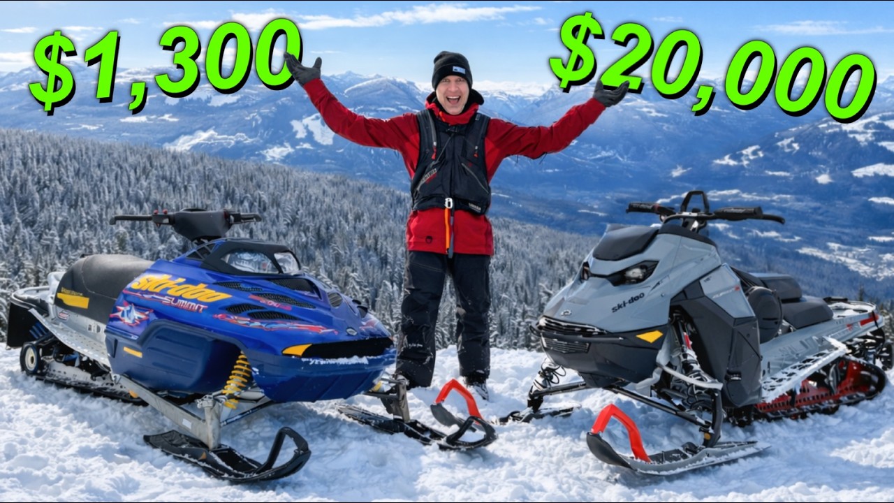 CHEAP vs. EXPENSIVE Snowmobile in the Mountains