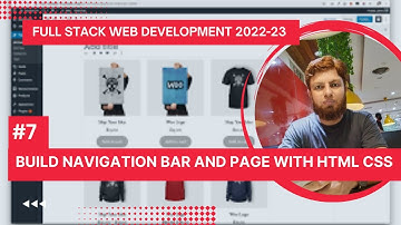 #7 Build navigation bar and page with html css(fullstack web development by mustansarriaz) #website
