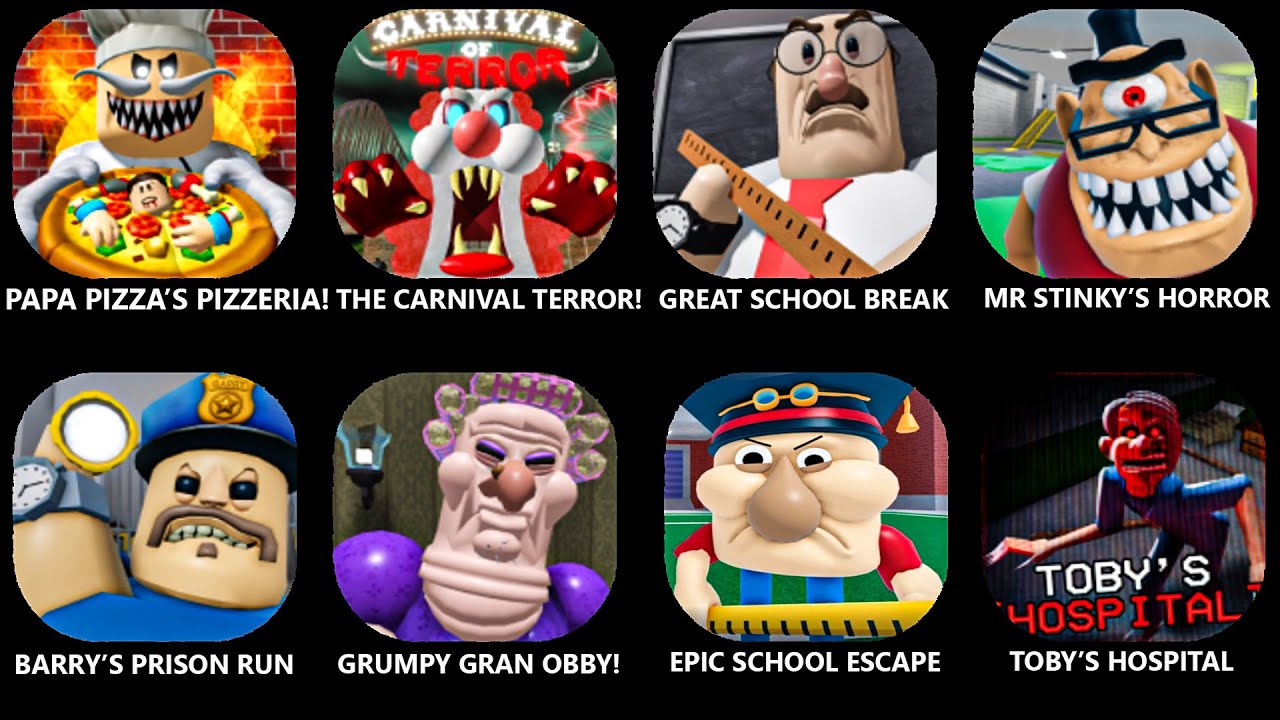 ROBLOX: Escape Pizza's Pizzeria!.(SCARY OBBY).The Carnival Of Terror Obby.GREAT SCHOOL BREAKOUT...!