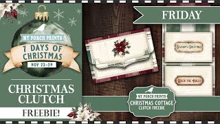FRIDAY FREEBIE!⭐| Expandable Christmas Clutch Gift Card Holder | 7 DAYS OF CHRISTMAS EVENT 2025