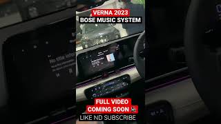 Hyundia Verna 2023 Bose Sound System