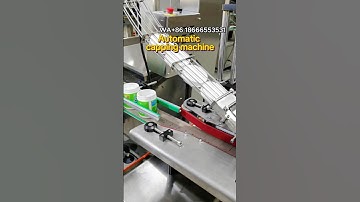 Smart device! Automatic bottle capping machine#cappingmachine #automation #machine #bottle #factory
