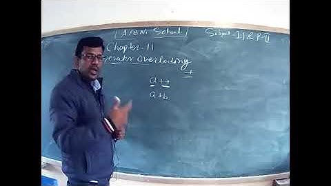 class 12 chapter 11 operator overloading