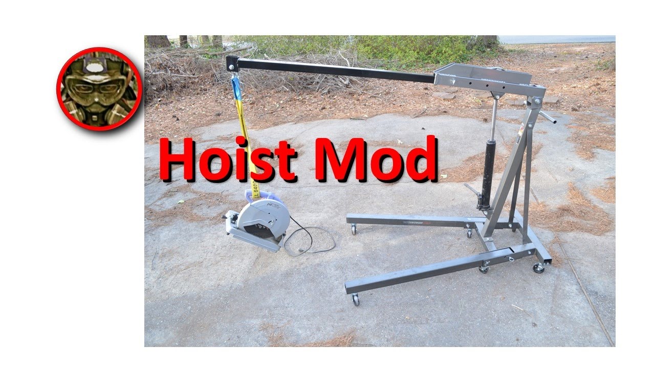 Featured image of post Cherry Picker Engine Hoist Harbor Freight I will be replacing the bolt on the hoist arm with a custom machined pin that will allow me to quickly extend the arm as i need