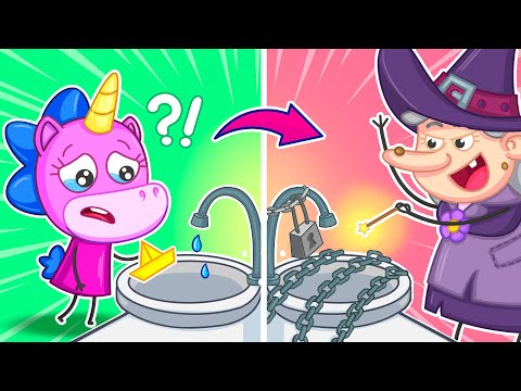 О ні Зла відьма забрала воду Крихітка Мімі Мультики українською 