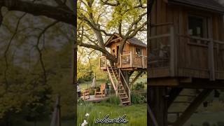 From Tree to Dream Treehouse in Minutes 🌳✨ #shorts