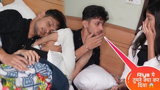 Sleeping Prank On Riya 🫣 || ये क्या हो गया 😱 || Harshit PrankTv