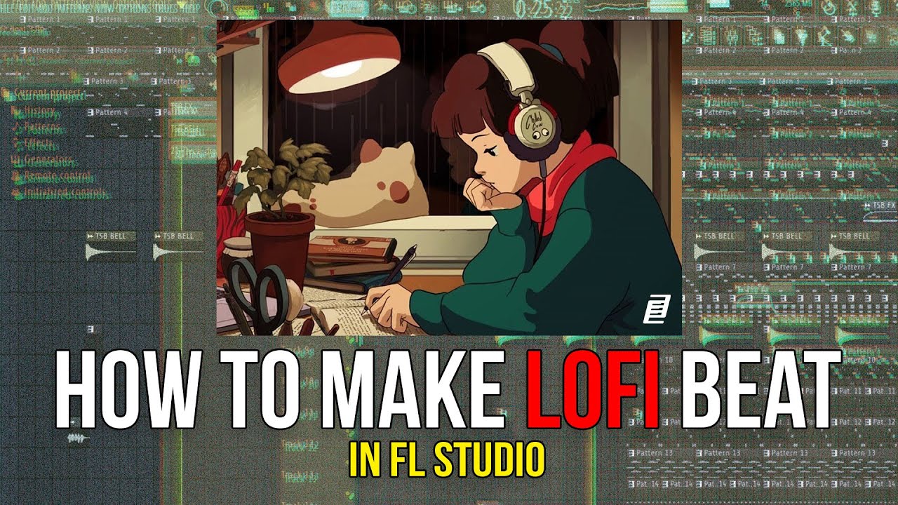 [ FL STUDIO BEGINNER TUTORIAL ] How to make *LOFI* type beat in 5 mins ...