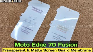 Moto Edge 70 Fusion Screen Protector ! Moto Edge 70 Fusion Membrane