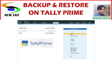 Backup Restore on Tally Prime By Deepak Gupta