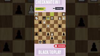 checkmate in 1 black to play #short please subscribe for more ??