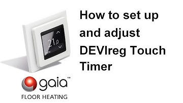 How to set up and adjust DEVIreg Touch Timer