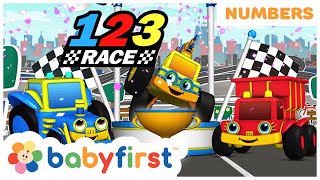 123 race new show learn numbers for kids numbers song counting 1 to 10 babyfirst tv