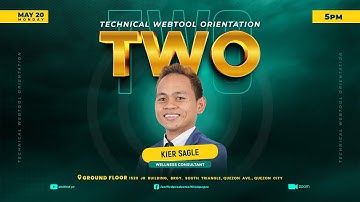 Technical Webtool Orientation May 20, 2024