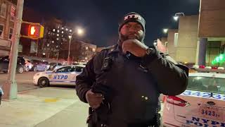 73rd precinct tyrant walks up to me saying I’m suspicious for recording !!! Owned him !!