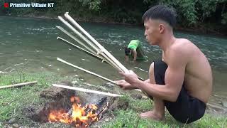 Survival Skills - Catch Big Crocodile and Fish - Cooking Fish Delicious