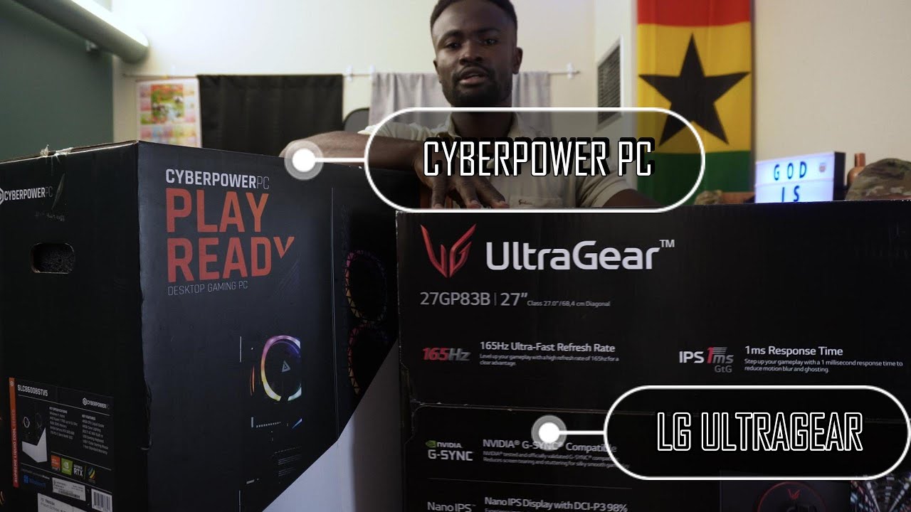 UNBOXING MY FIRST GAMING PC! CYBERPOWER PC & LG ULTRAGEAR GAMING ...