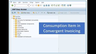 Consumption Item in Convergent Invoicing