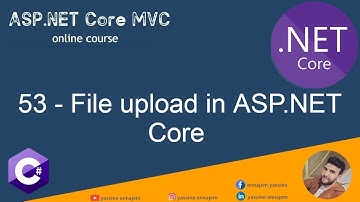 53. File Upload in ASP.NET Core (JQuery) in Darija Arabic