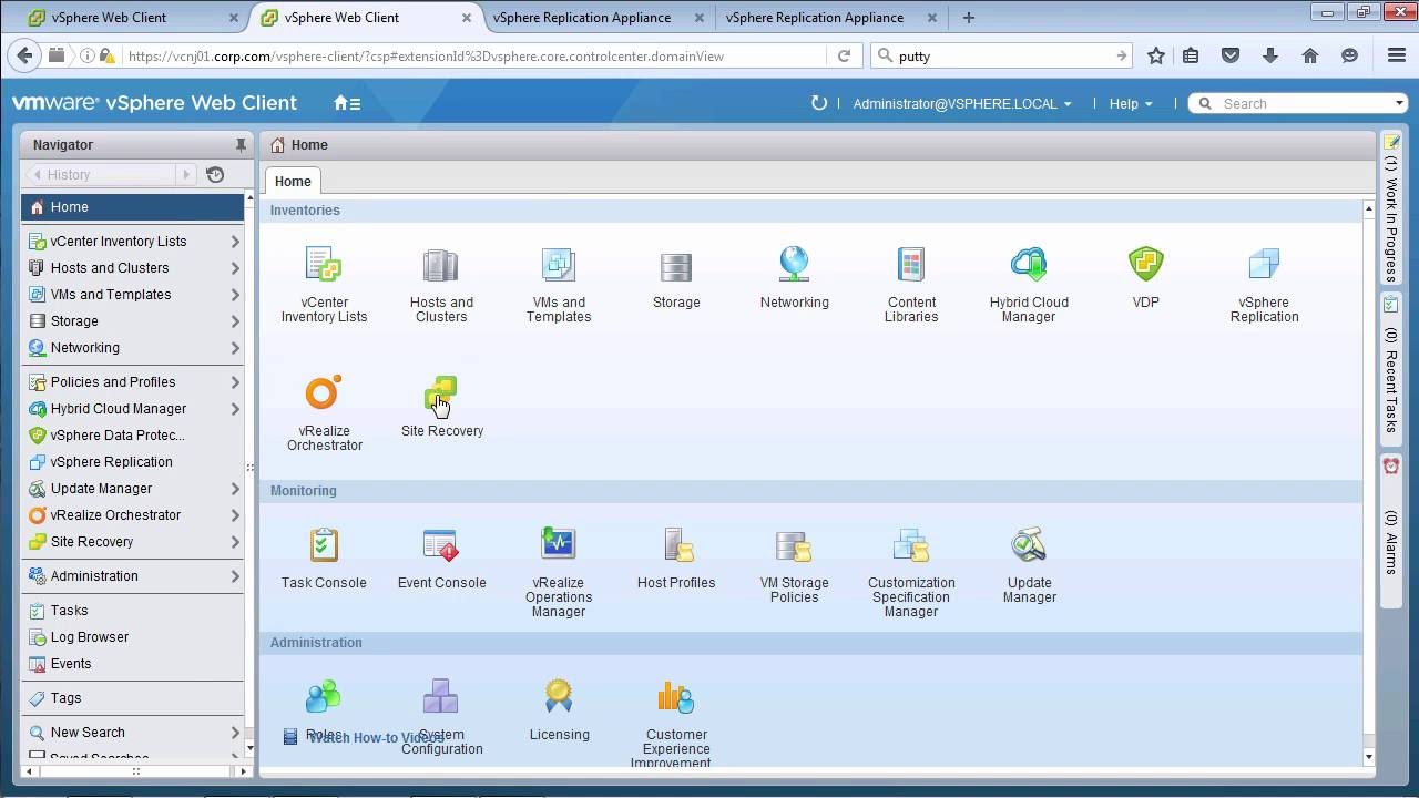 Install and configure SRM and VR in about an hour - YouTube
