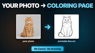 Turn Any Photo Into a Coloring Page with AI (No Canva, No Drawing) screenshot 5