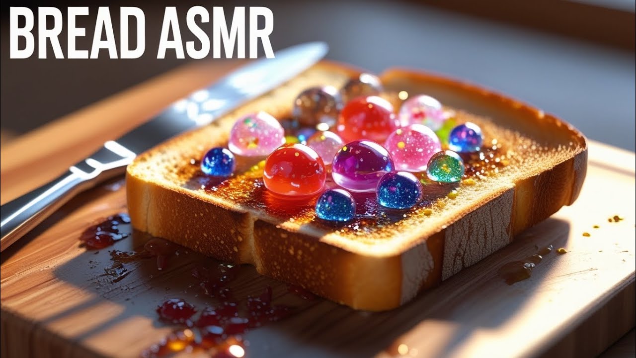 Galaxy Gel Meets Golden Toast 🍞 | No Music Pure ASMR 