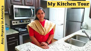 My Kitchen Tour | Small Modular kitchen tour in Tami | Indian kitchen | Usa tamil vlogs | Anu pranav