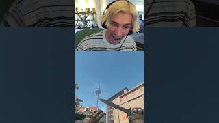 xQc reacts to CS2 Overpass sky #shorts