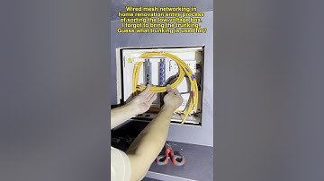 Wired mesh networking in home renovation.the entire process of sorting the low voltage box,