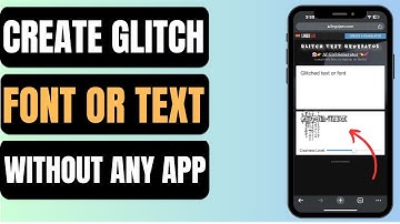 How To Create Glitch Font or Text Without An App | Quick & Easy
