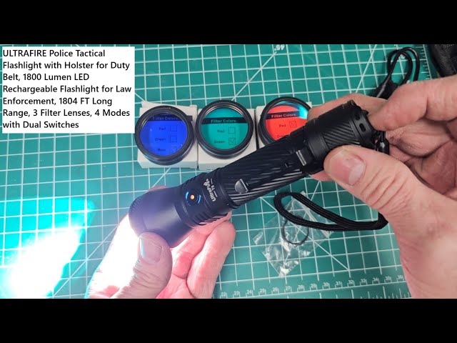 85000lm rechargeable torch hiking t6 tactical led flashlight USB-590XL DUAL-LIGHT WITH RED FLOOD and night fishing with blue light yIFeNG Tactical Flashlight Led Flashlight